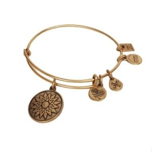 Alex and Ani New Beginnings Gold Sun Bangle